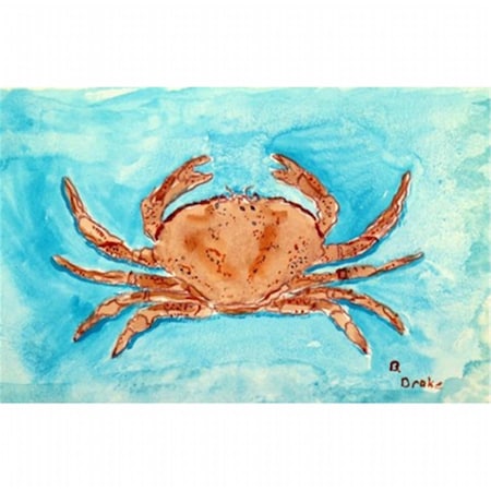 Betsy Drake Red Crab Door Mat, Large DM355G